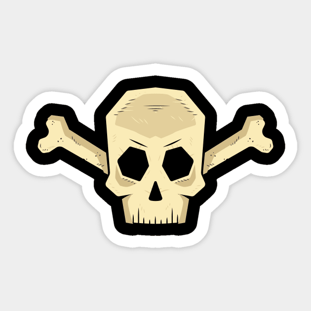 SKELETON DANGER Sticker by Movielovermax